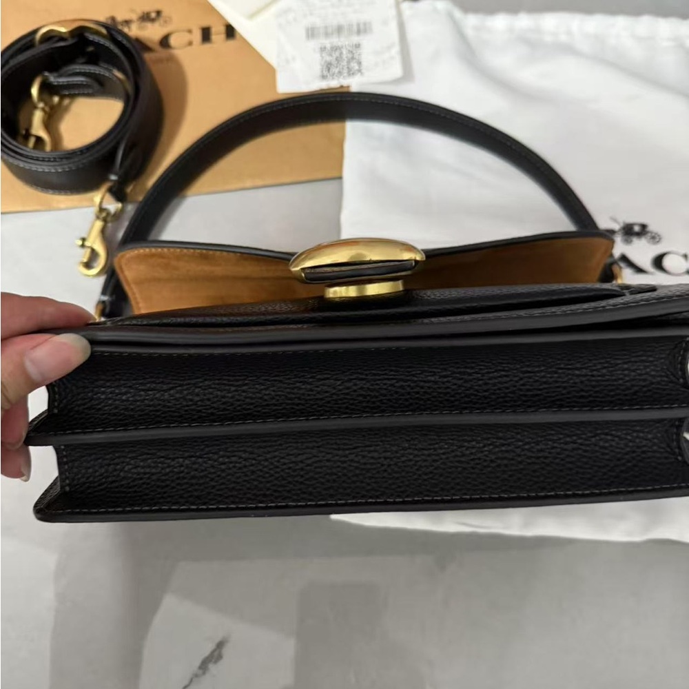 Coach Black Leather Shoulder Bag - Picture 2 of 14